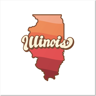 Illinois Retro Posters and Art